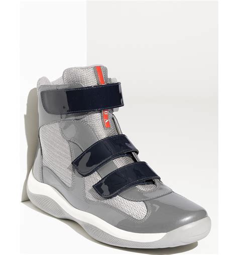 prada men's america's cup leather sneakers|prada america's cup high top.